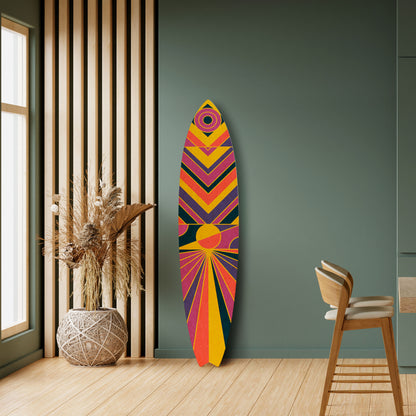 ECHO PATTERNS Panel decorativo de tabla de surf