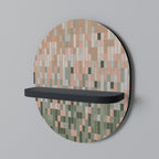 BUILDING THE FUTURE Estante Ovalado Decorativo en Acabado Negro