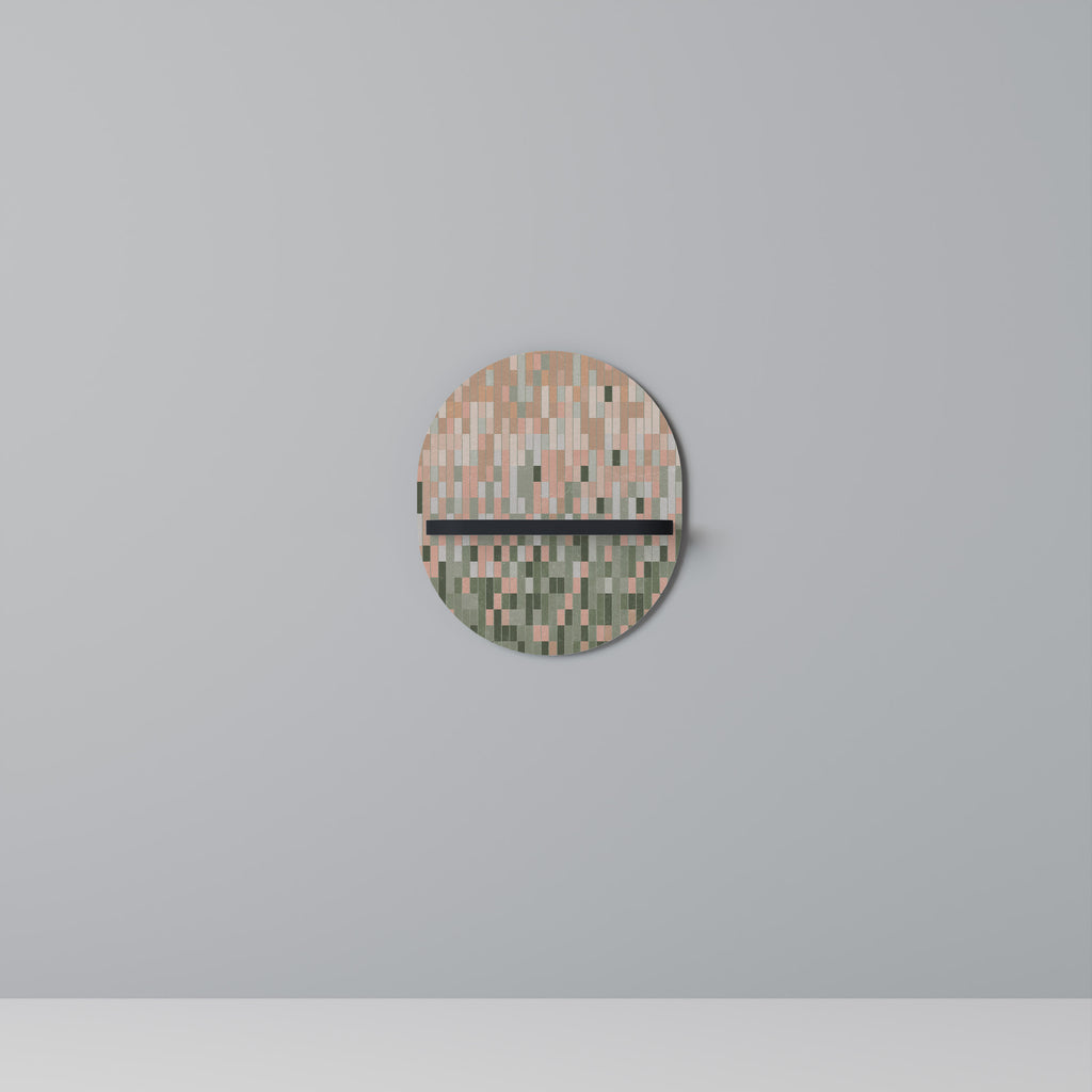 BUILDING THE FUTURE Oval Art Shelf In Black Finish