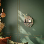 BUILDING THE FUTURE Estante Ovalado Decorativo en Acabado Negro