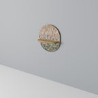 BUILDING THE FUTURE Oval Art Shelf In Oak Effect