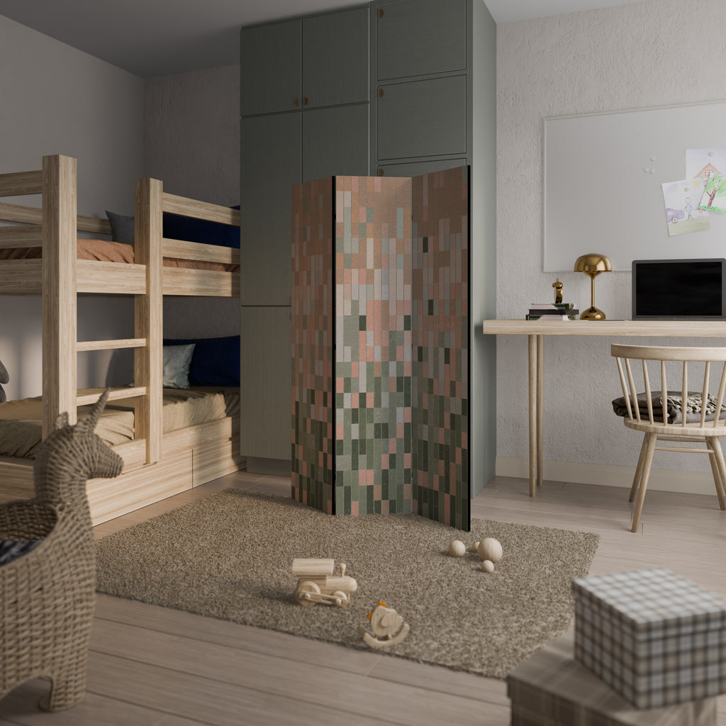 BUILDING THE FUTURE Decorative 3-Panel Room Divider