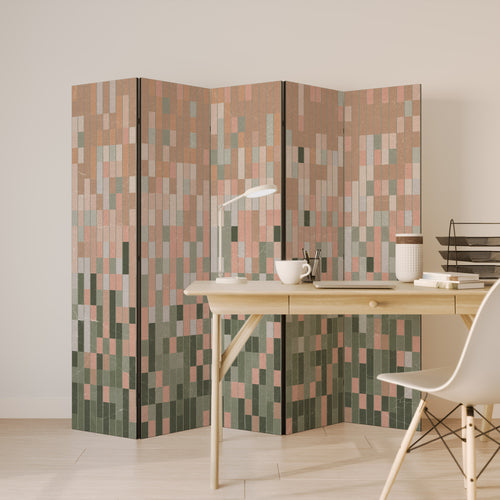 BUILDING THE FUTURE Biombo Decorativo de 5 Paneles