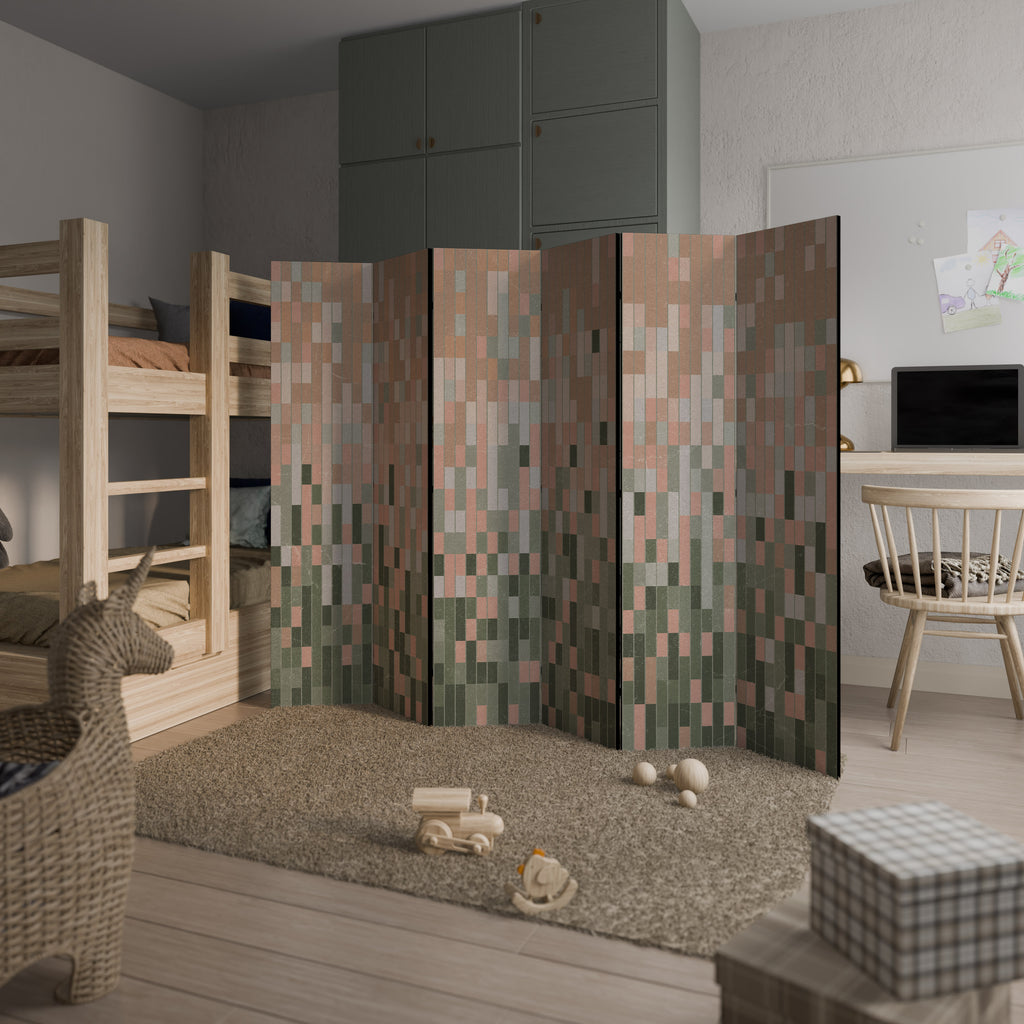 BUILDING THE FUTURE Decorative 6-Panel Room Divider