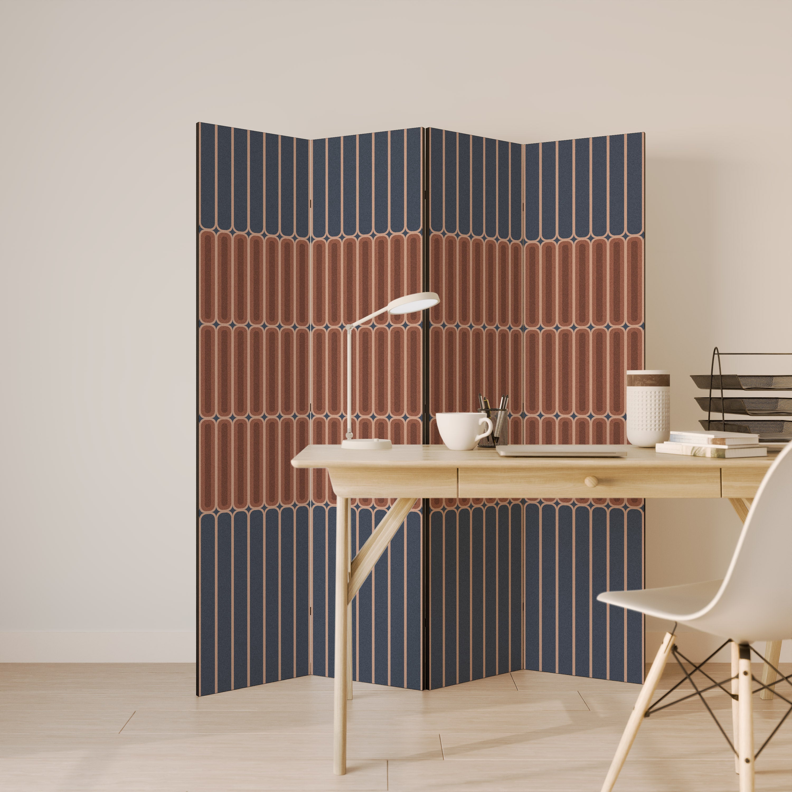 Biombo decorativo de 4 paneles HYPNOTIC GATE