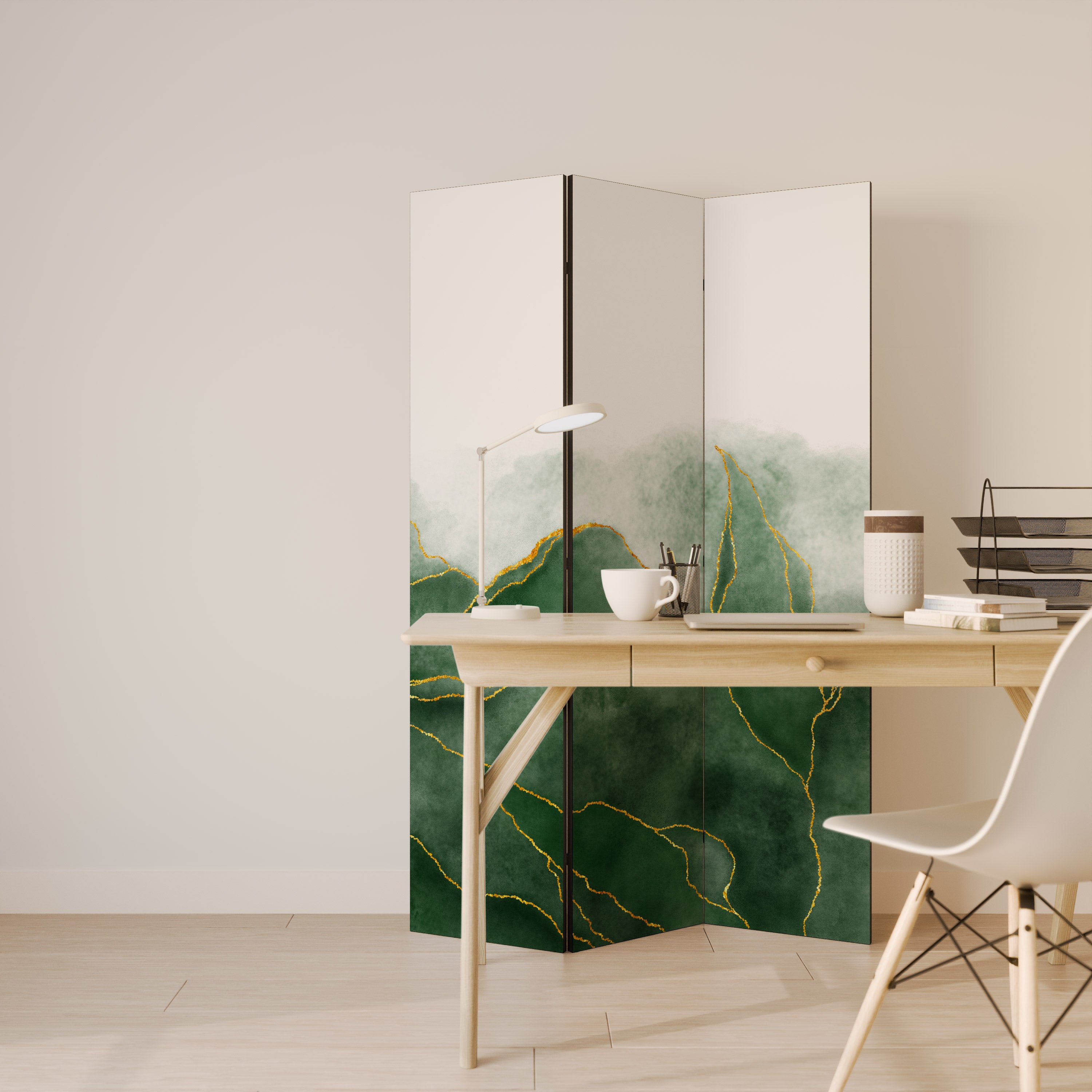 Biombo decorativo de 3 paneles EXPENSIVE NATURE