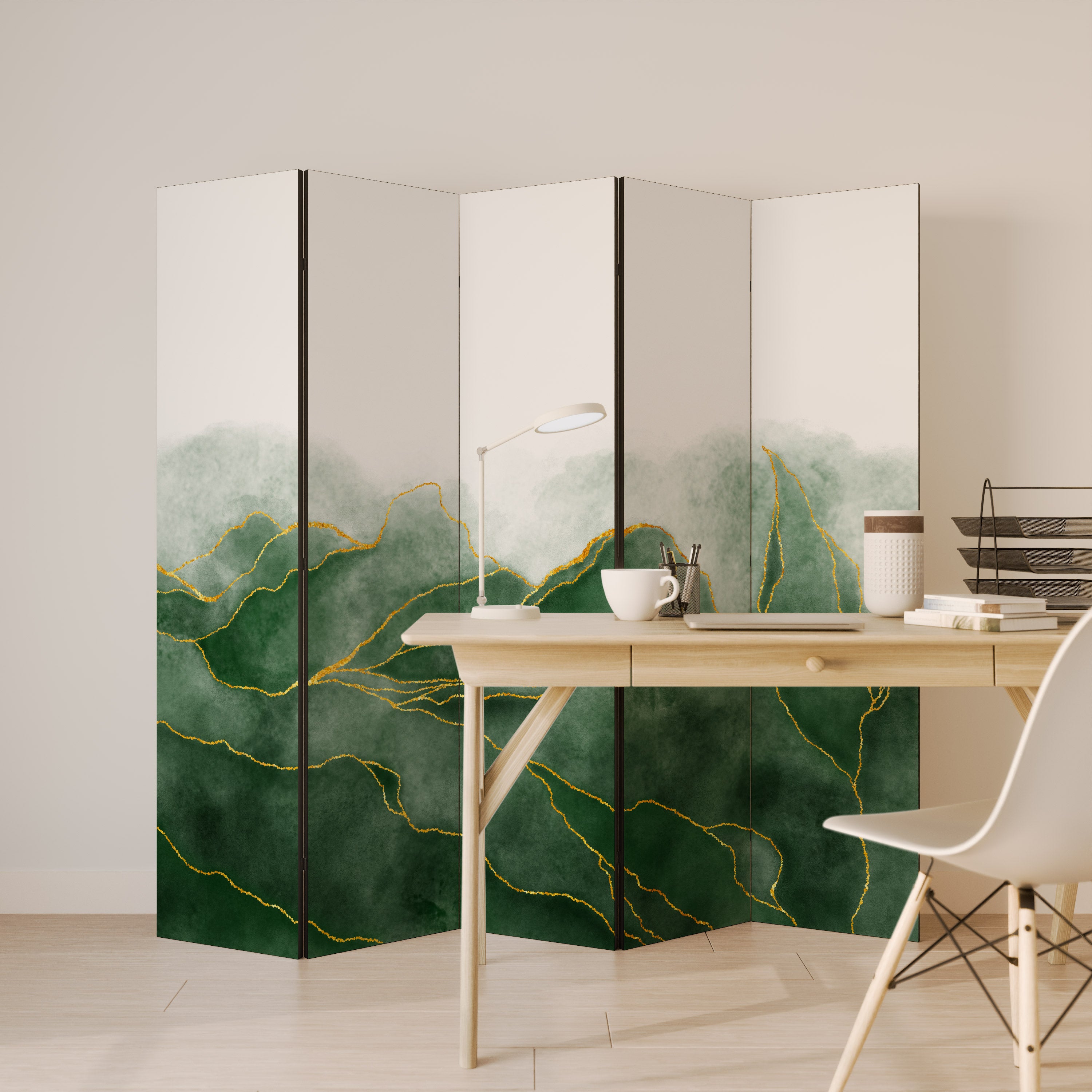 Biombo decorativo de 5 paneles EXPENSIVE NATURE