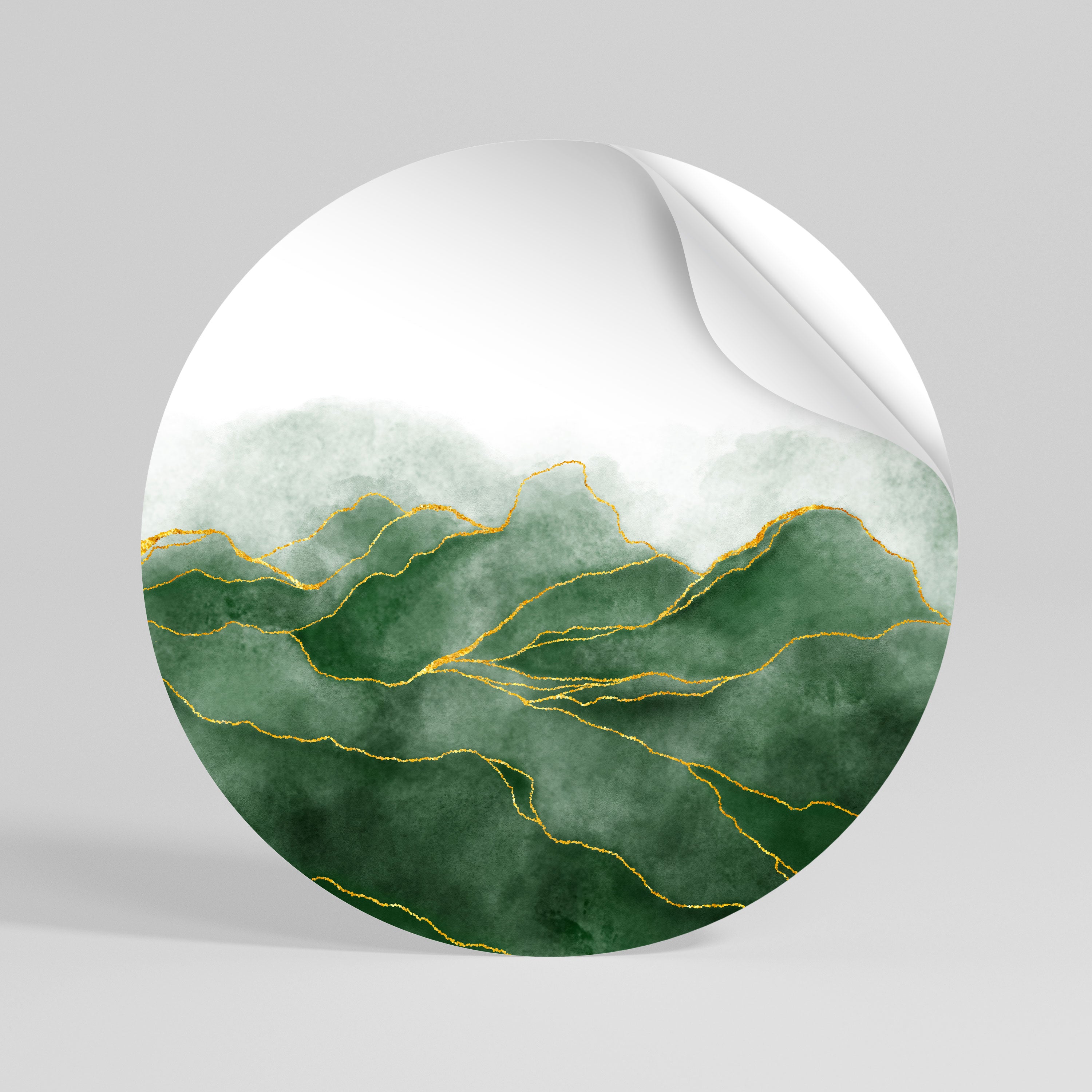 EXPENSIVE NATURE Vinilo adhesivo redondo