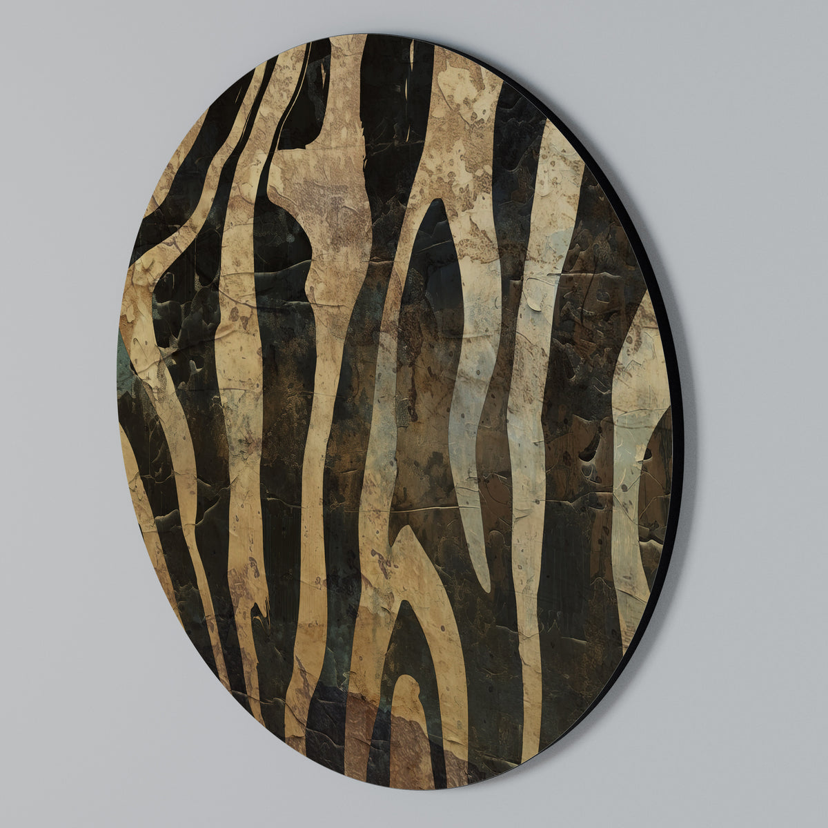 RUSTIC DANCE Arte de pared redondo