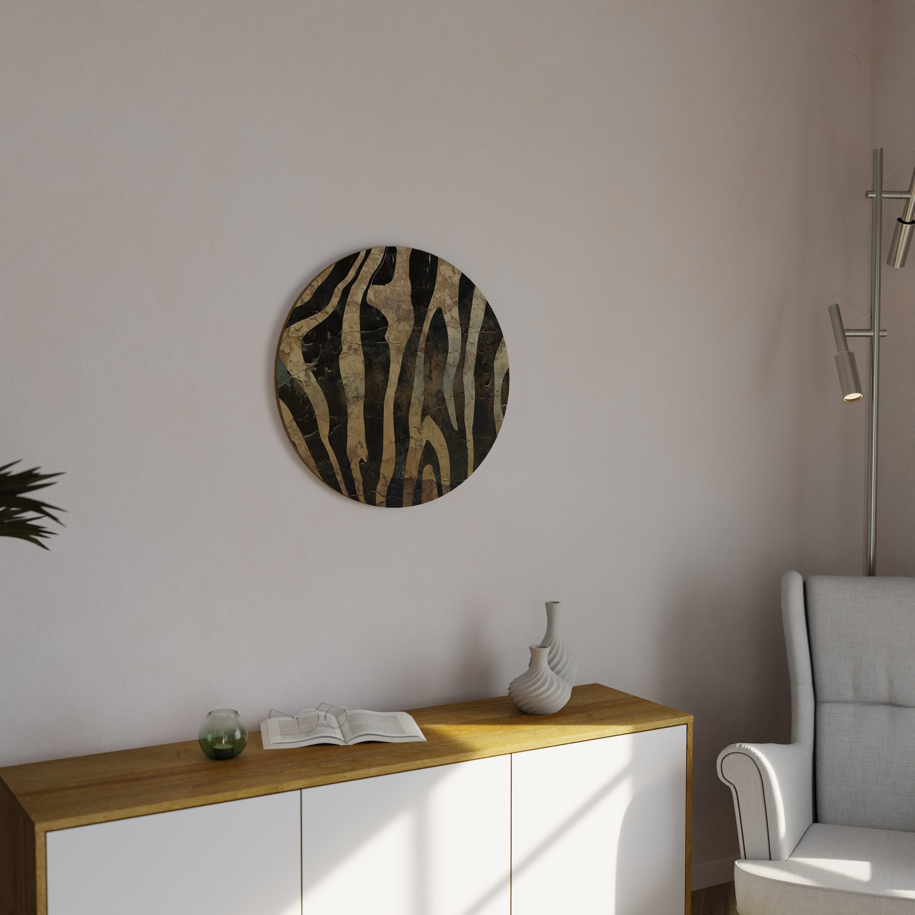 RUSTIC DANCE Round Wall Art