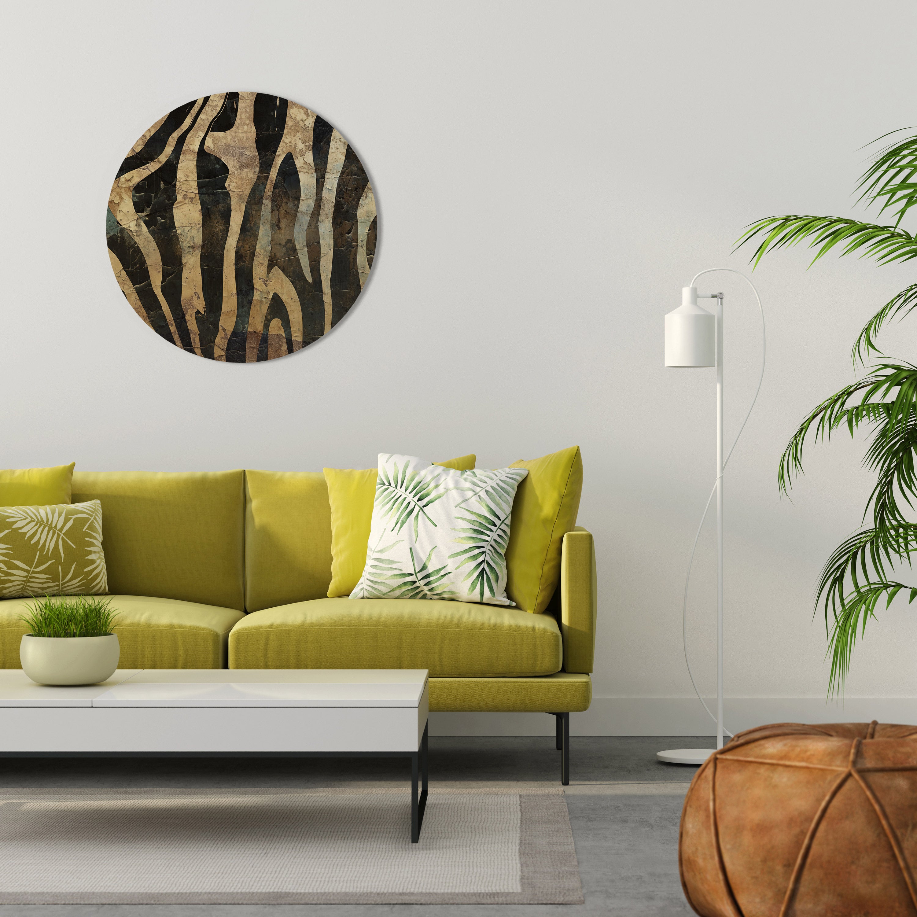 RUSTIC DANCE Round Wall Art