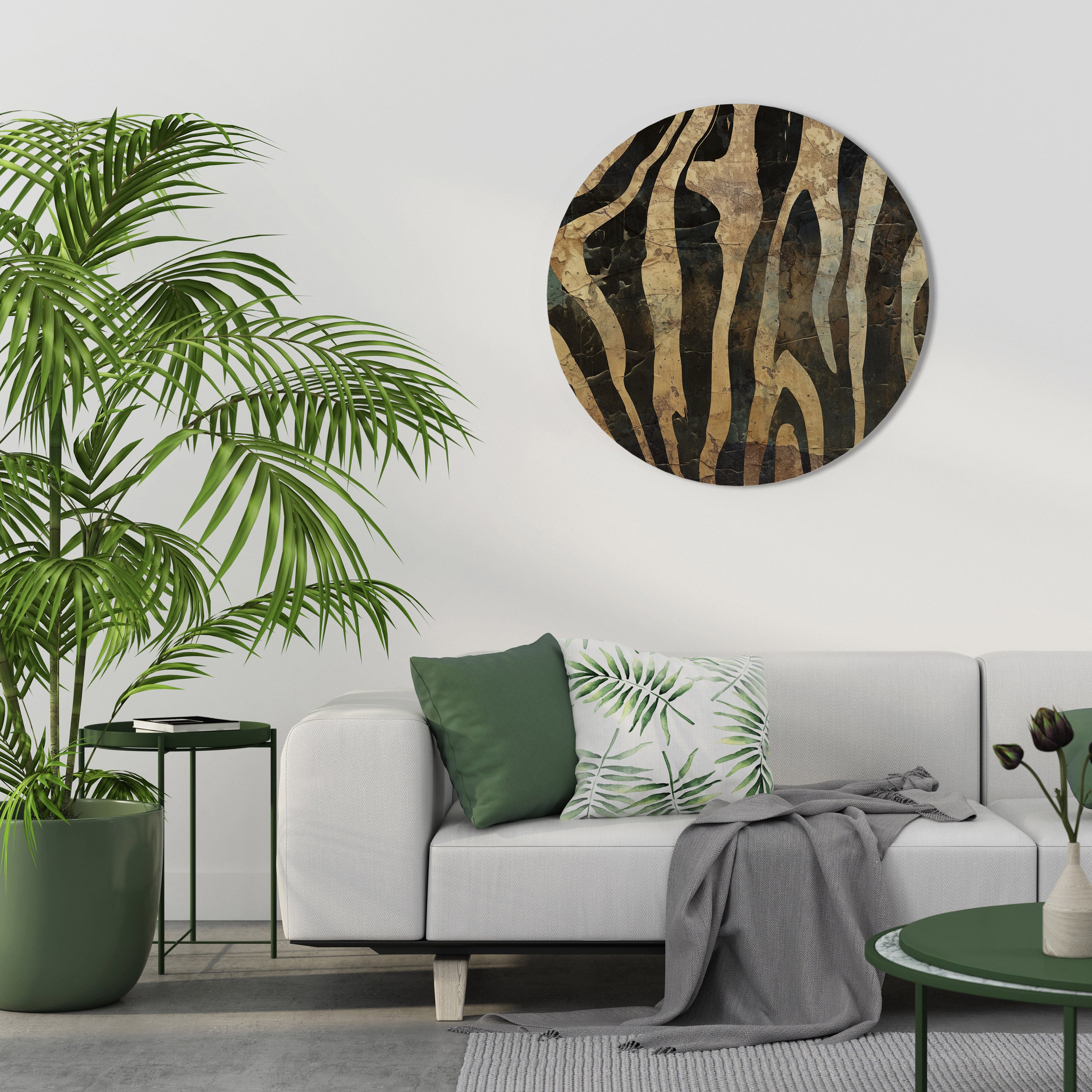 RUSTIC DANCE Round Wall Art