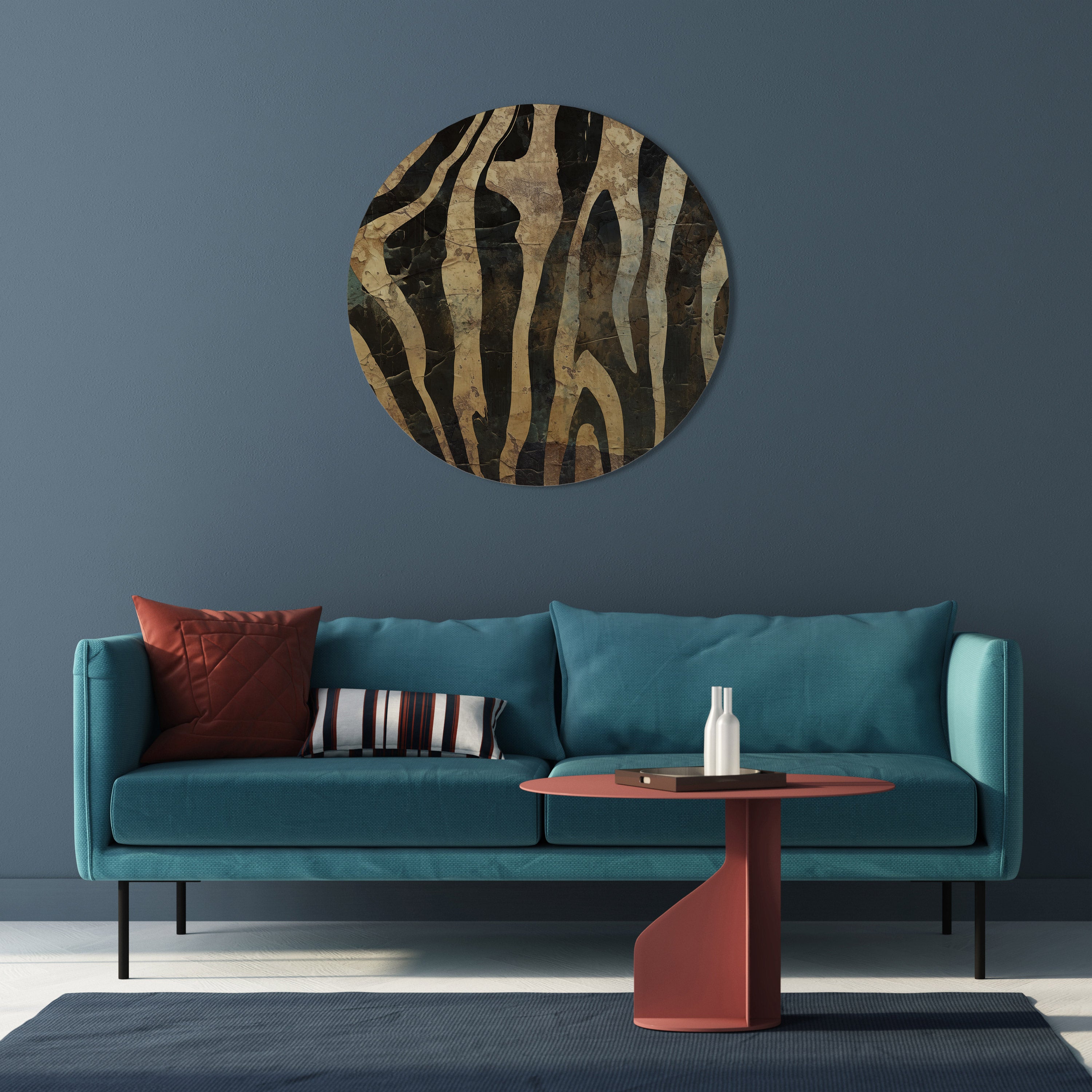 RUSTIC DANCE Round Wall Art