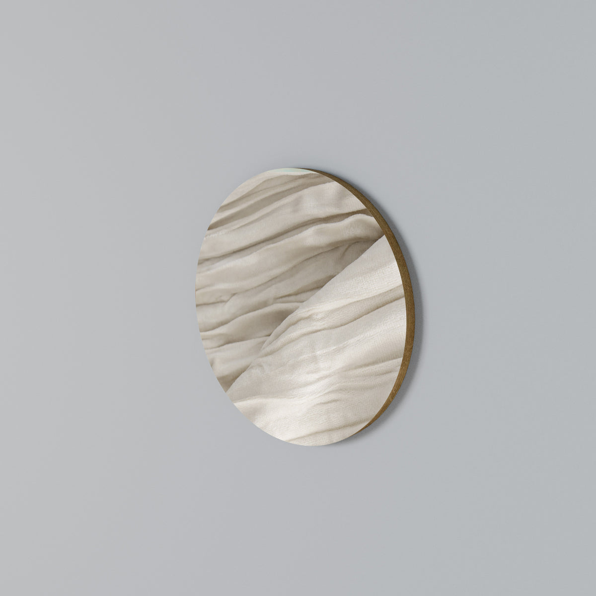 SERENE FOLDS Arte de pared redondo
