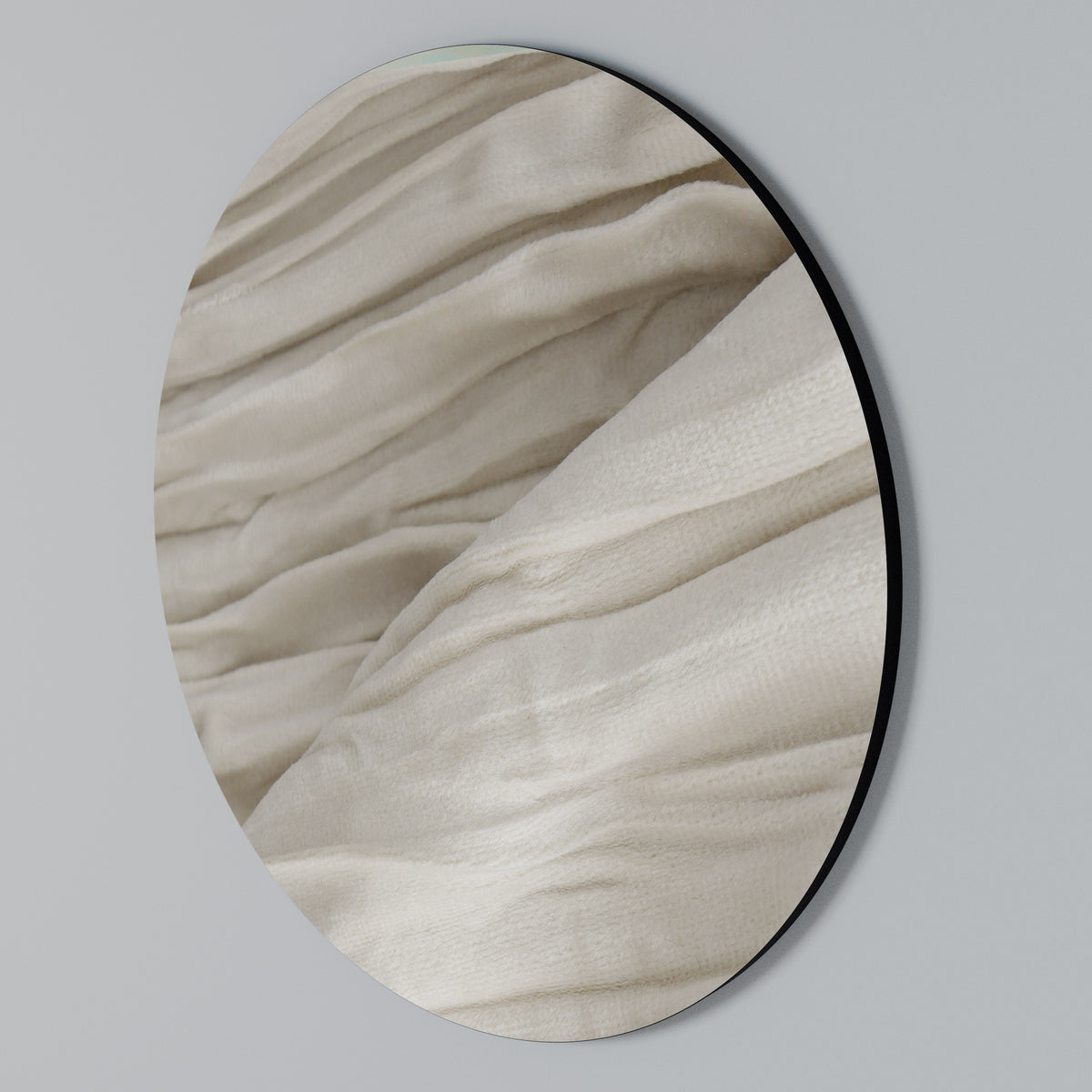 SERENE FOLDS Arte de pared redondo