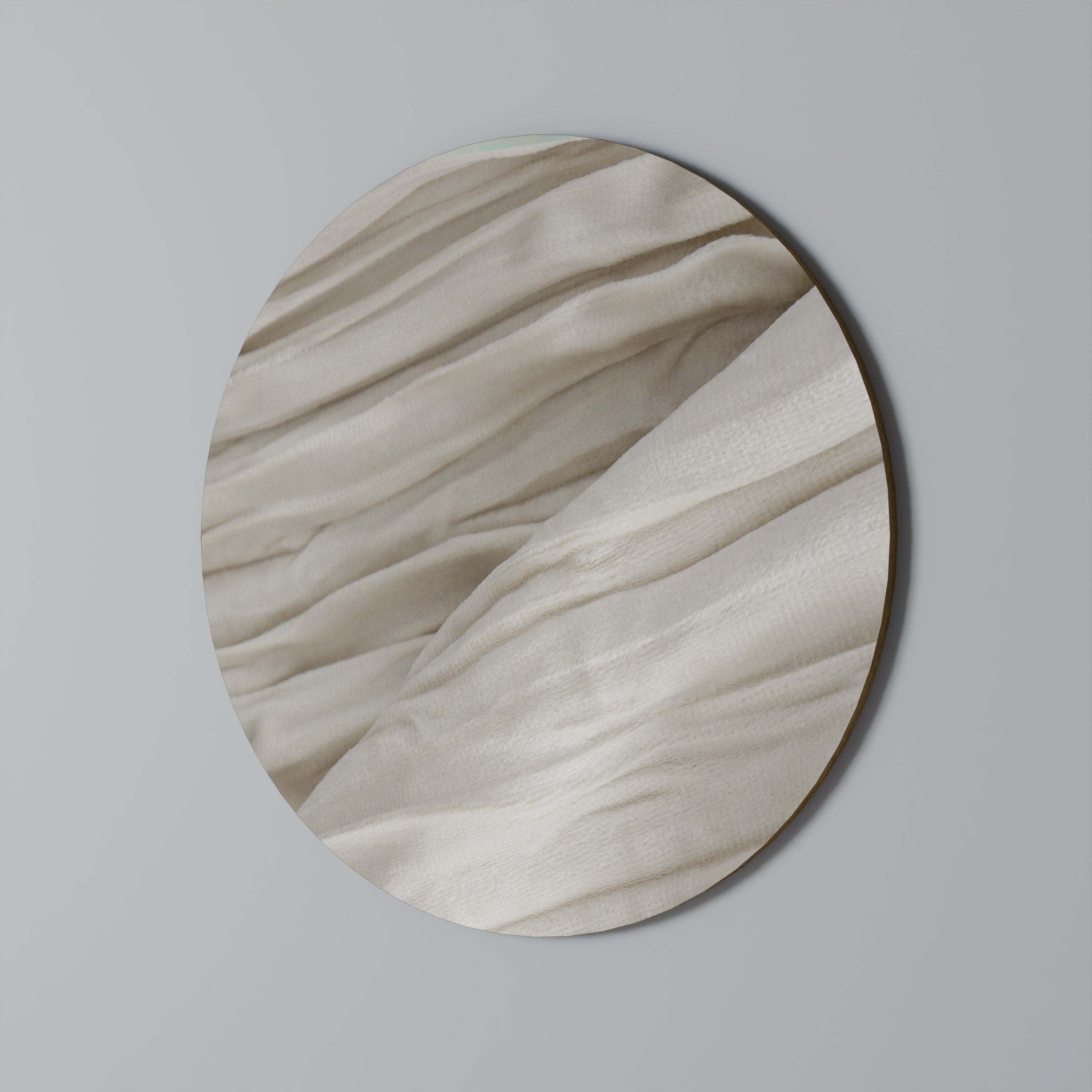 SERENE FOLDS Round Wall Art