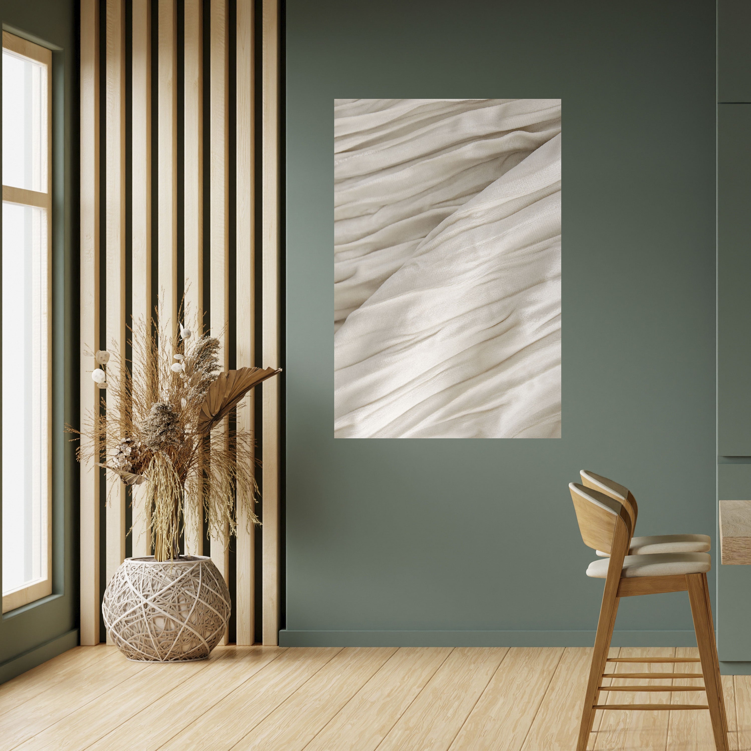 SERENE FOLDS Póster vertical autoadhesivo
