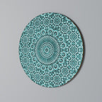 MOROCCAN TURQUOISE Round Wall Art