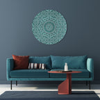 MOROCCAN TURQUOISE Round Wall Art