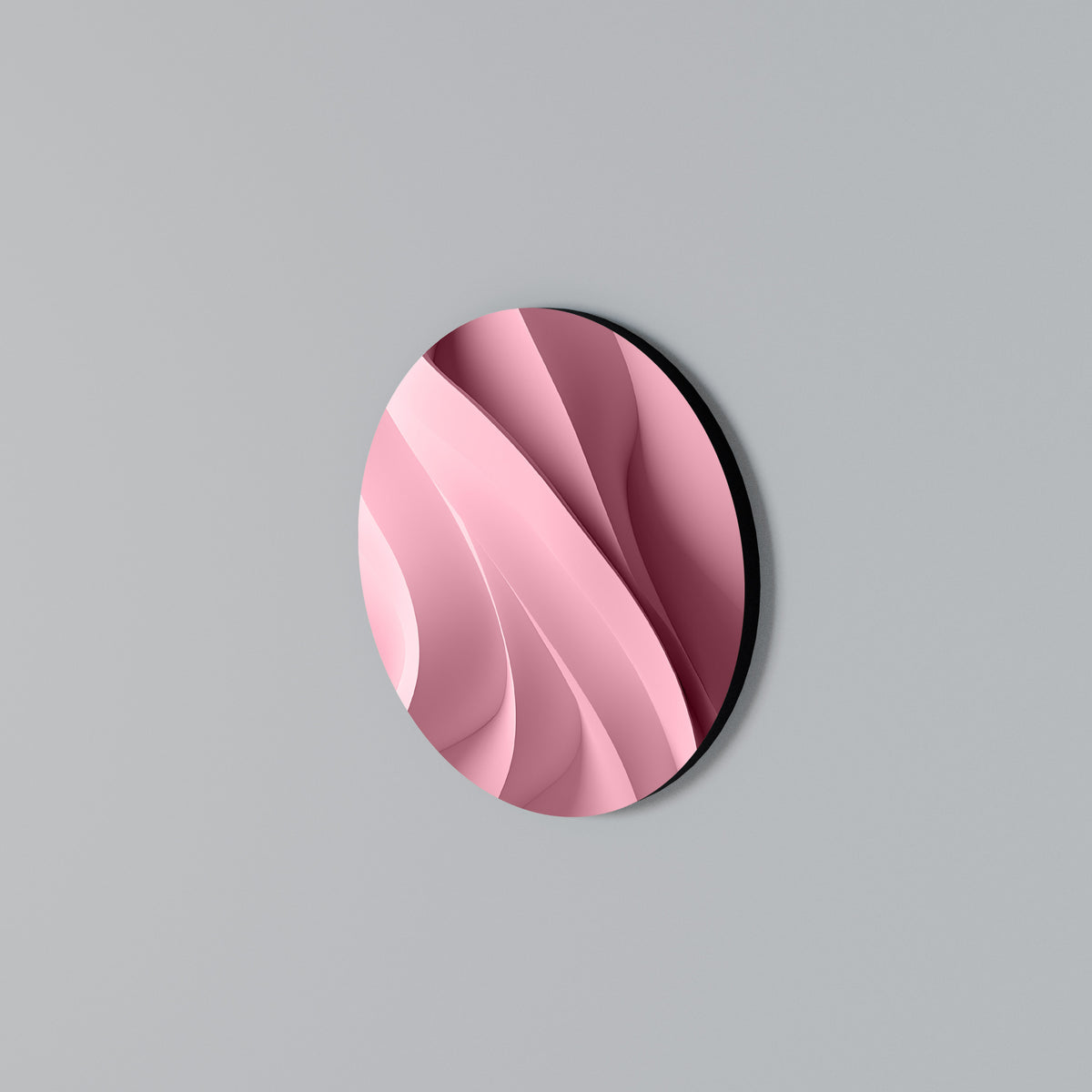 THINKING PINK Arte de pared redondo