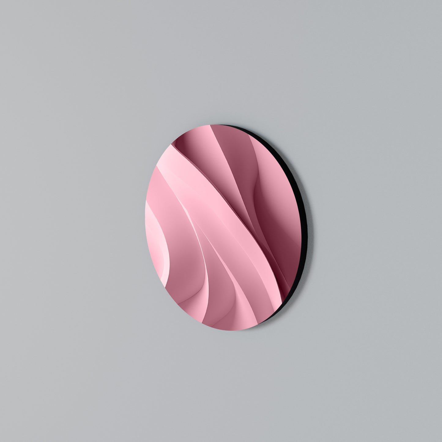 THINKING PINK Arte de pared redondo
