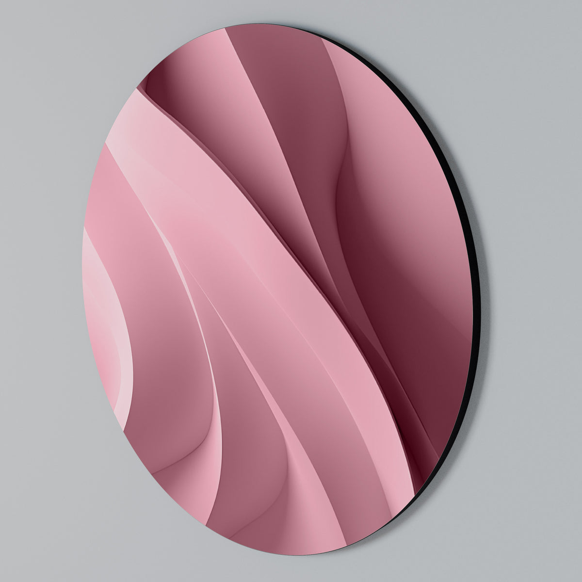 THINKING PINK Arte de pared redondo