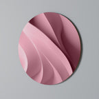 THINKING PINK Round Wall Art