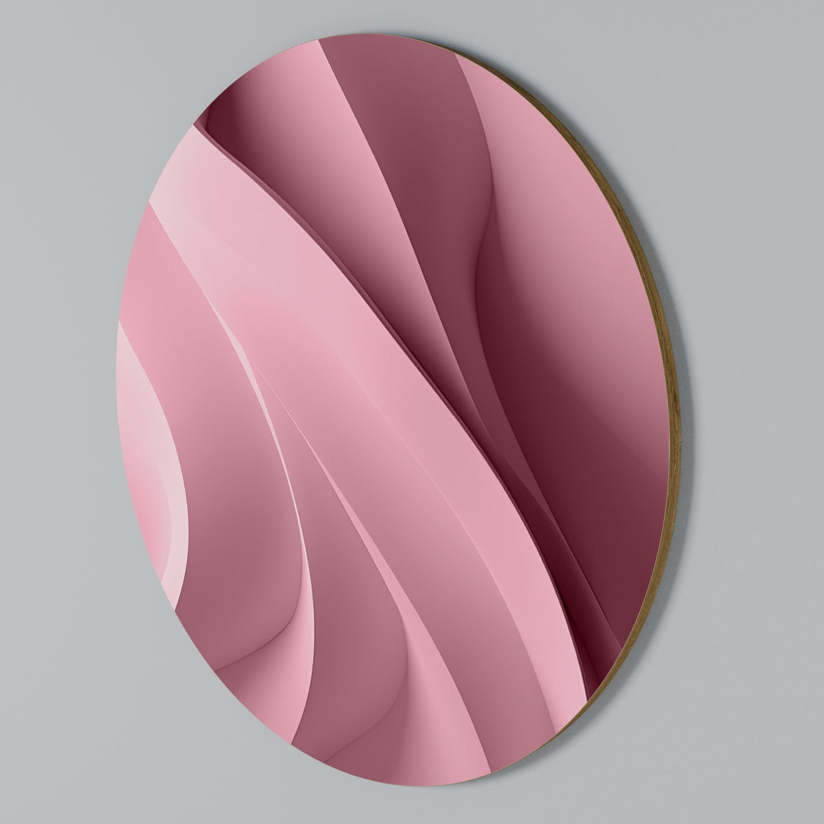 THINKING PINK Round Wall Art