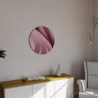 THINKING PINK Round Wall Art
