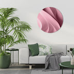 THINKING PINK Round Wall Art