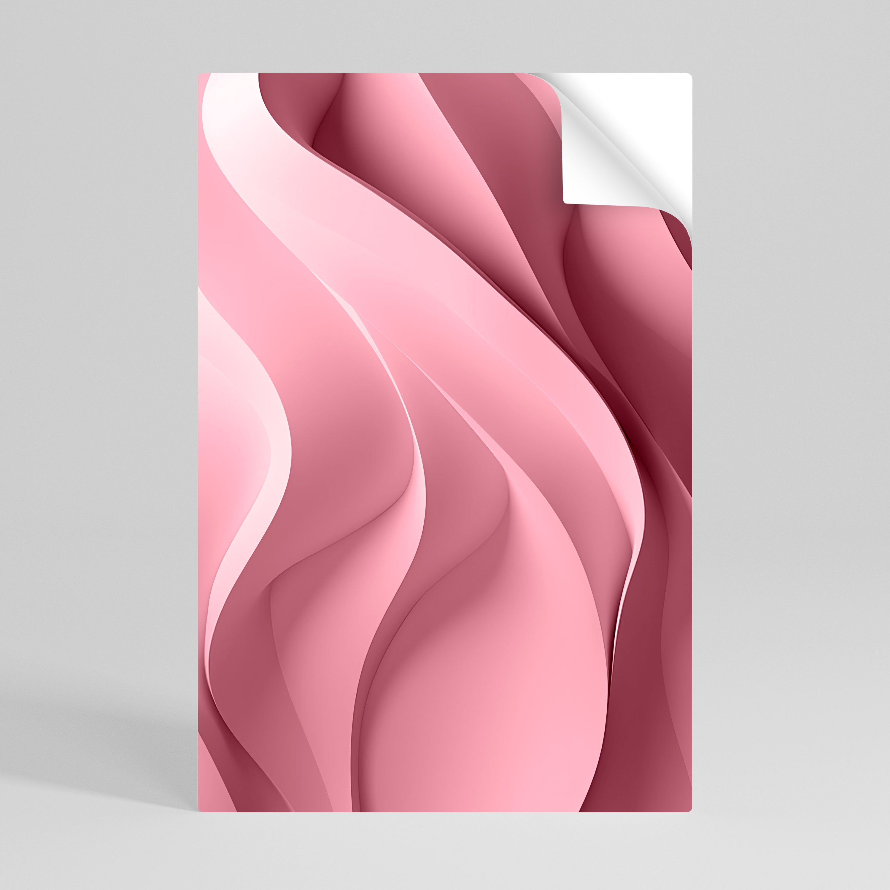 Póster vertical autoadhesivo THINKING PINK