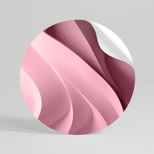 THINKING PINK Vinilo adhesivo redondo