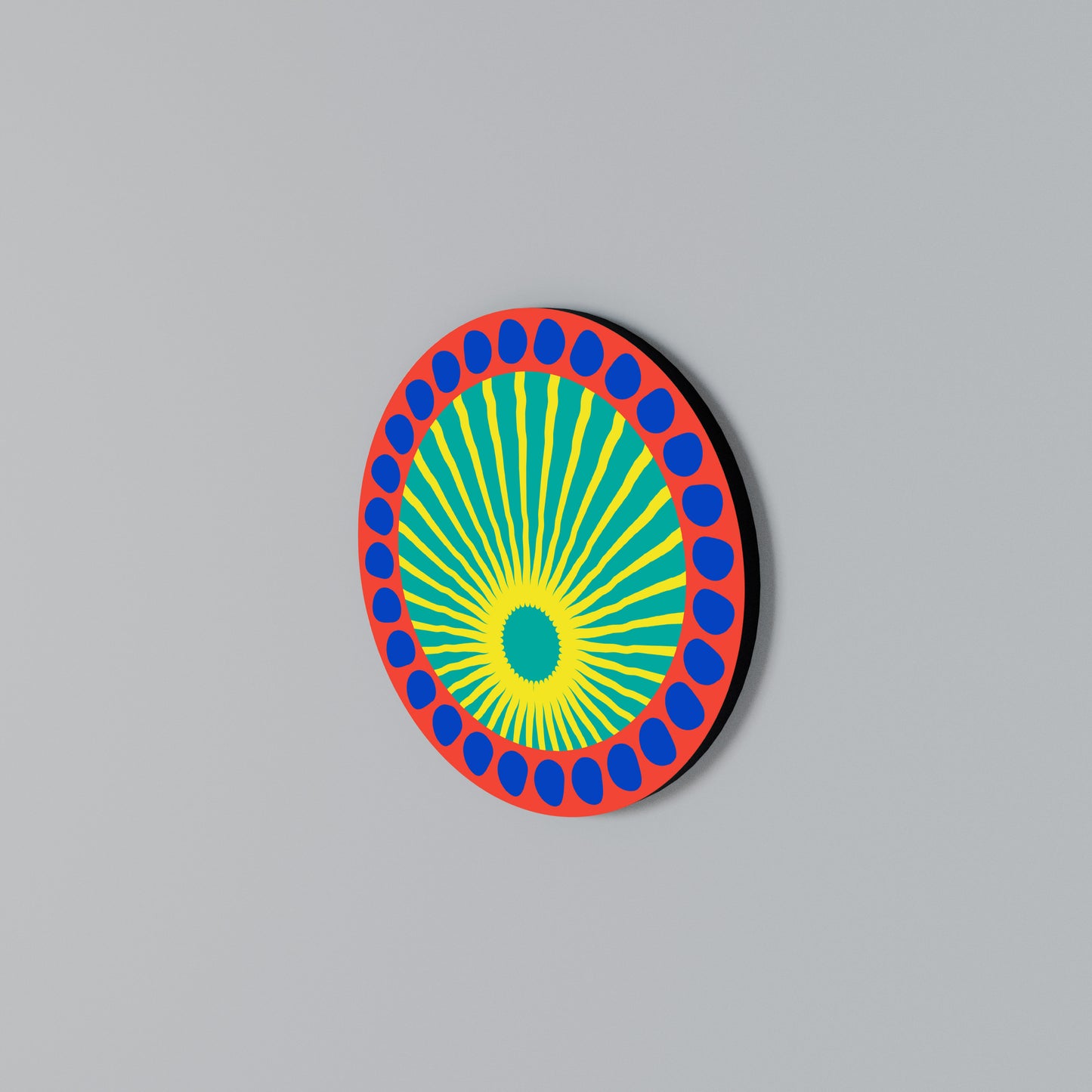 SHIMMER SPECTRUM Arte de pared redondo