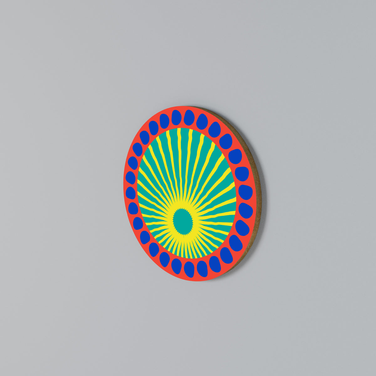 SHIMMER SPECTRUM Arte de pared redondo
