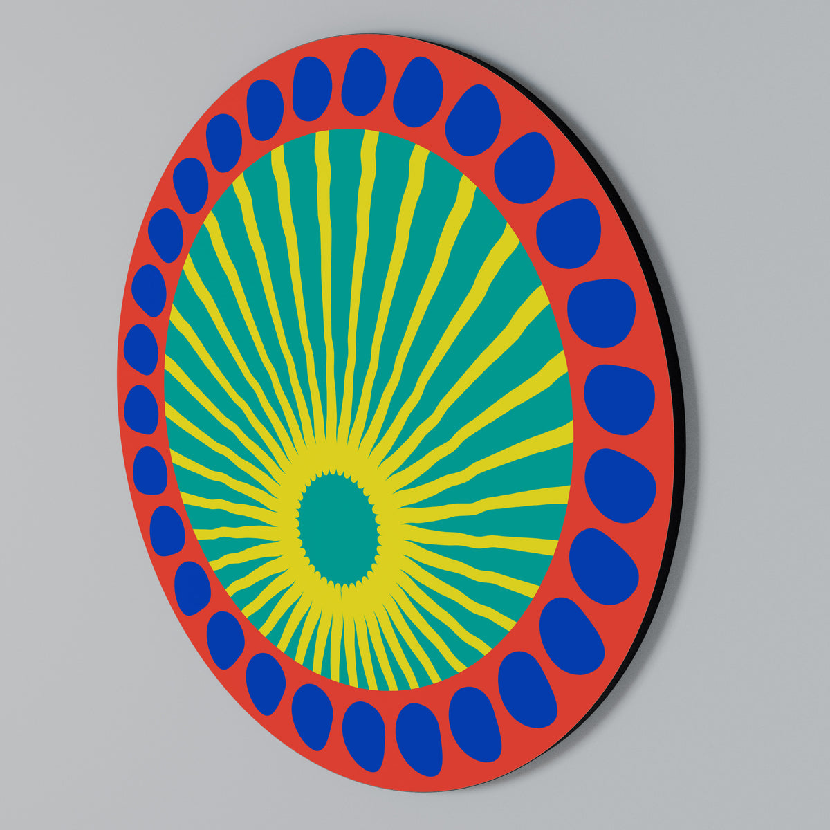 SHIMMER SPECTRUM Arte de pared redondo
