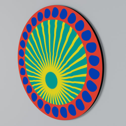 SHIMMER SPECTRUM Arte de pared redondo