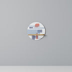 VIBRANT VERSE Round Art Shelf In Oak Effect