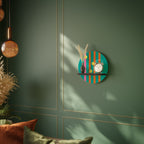 SOMEWHERE IN BETWEEN Estante Redondo Decorativo en Acabado Negro