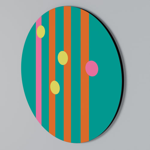 SOMEWHERE IN BETWEEN Arte de pared redondo