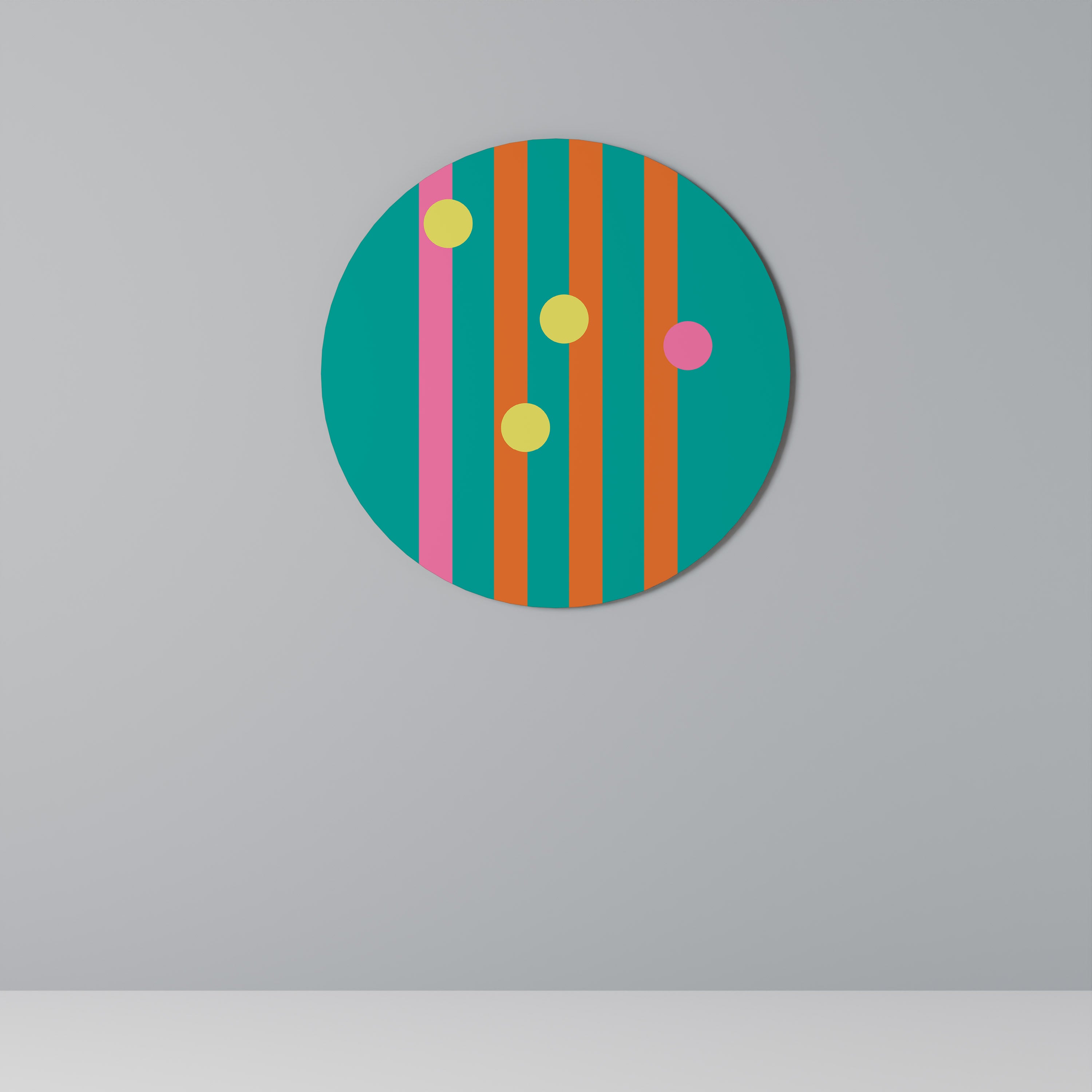 SOMEWHERE IN BETWEEN Round Wall Art