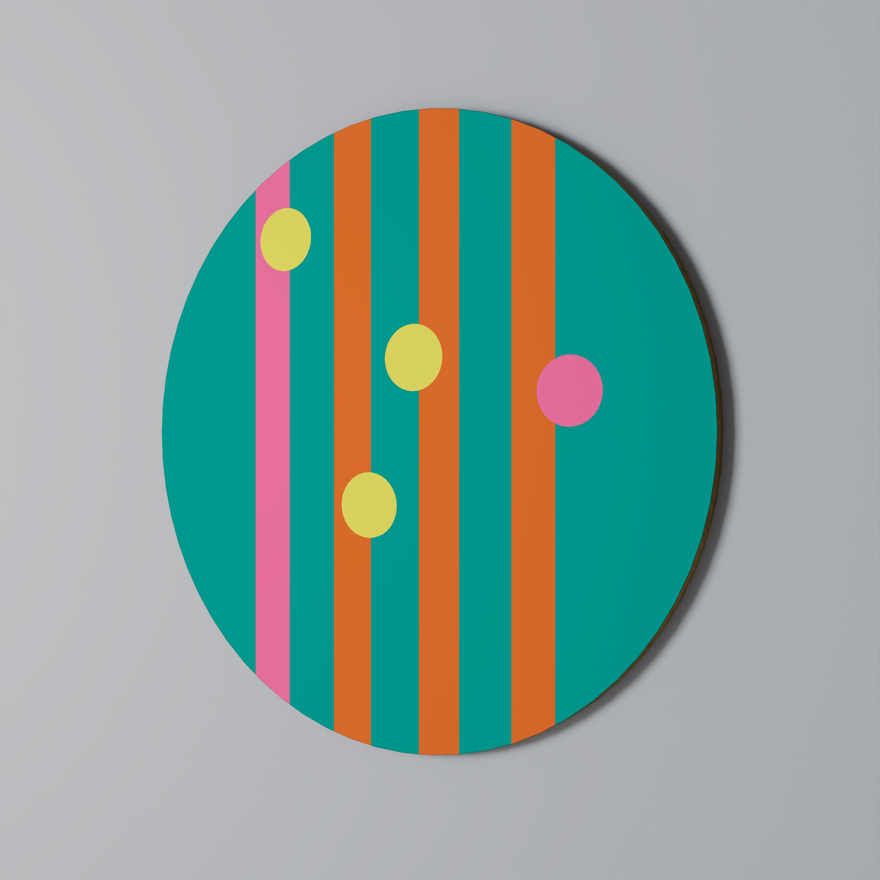 SOMEWHERE IN BETWEEN Round Wall Art