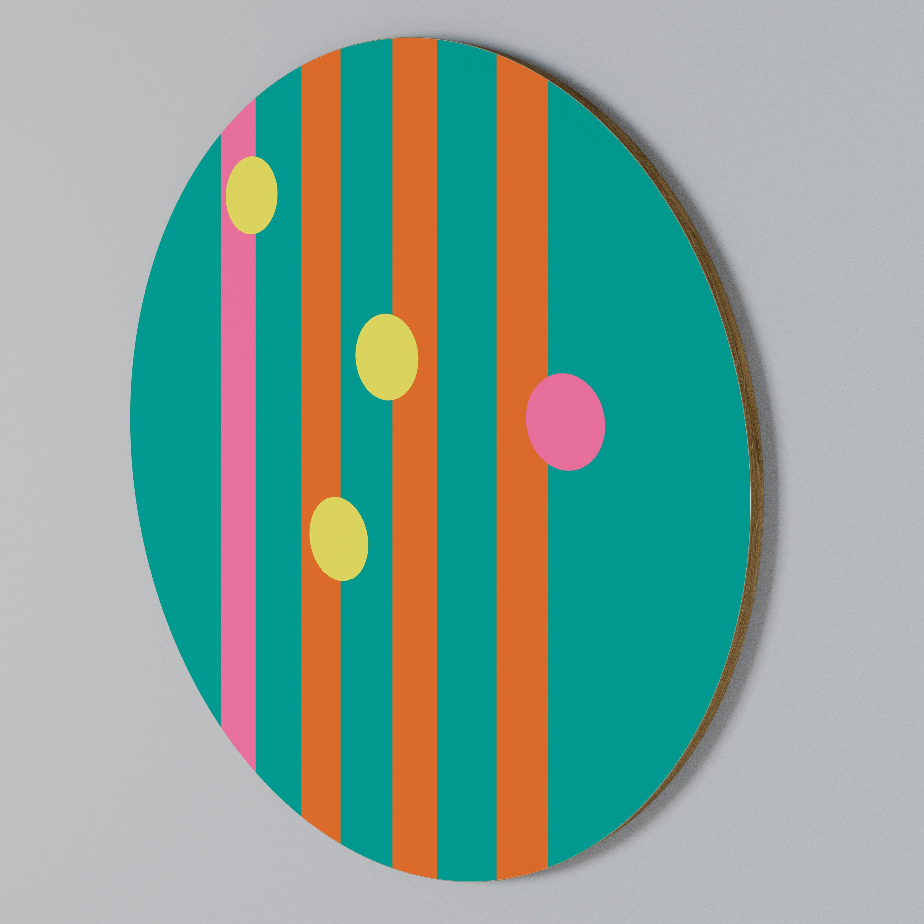 SOMEWHERE IN BETWEEN Round Wall Art