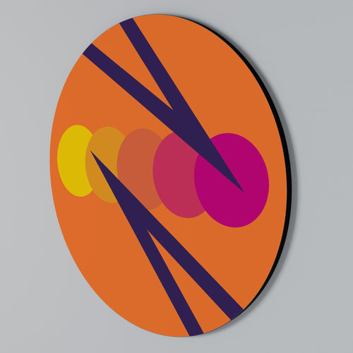 ON THE DOT BLADE Arte de pared redondo