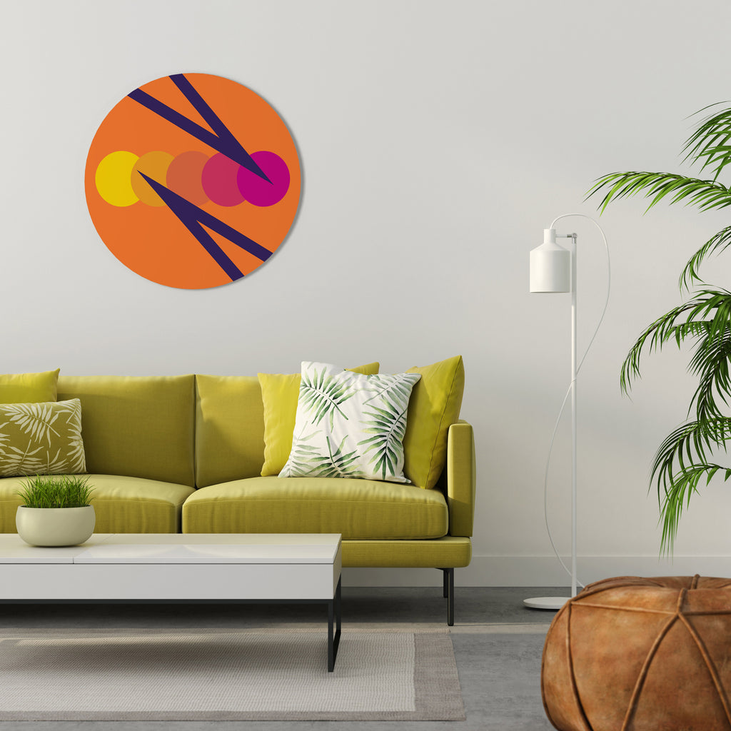 ON THE DOT BLADE Round Wall Art