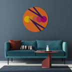 ON THE DOT BLADE Round Wall Art