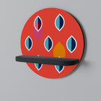 SYNCHRO ON FIRE Estante Redondo Decorativo en Acabado Negro