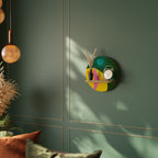 RADIANT RAY Estante Redondo Decorativo en Efecto Roble