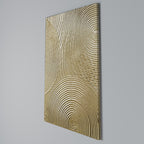GOLDEN WAVES UNFOLD Cuadro en lienzo vertical