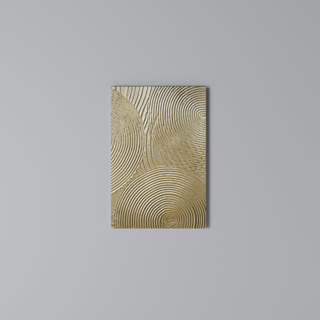 GOLDEN WAVES UNFOLD Cuadro en lienzo vertical