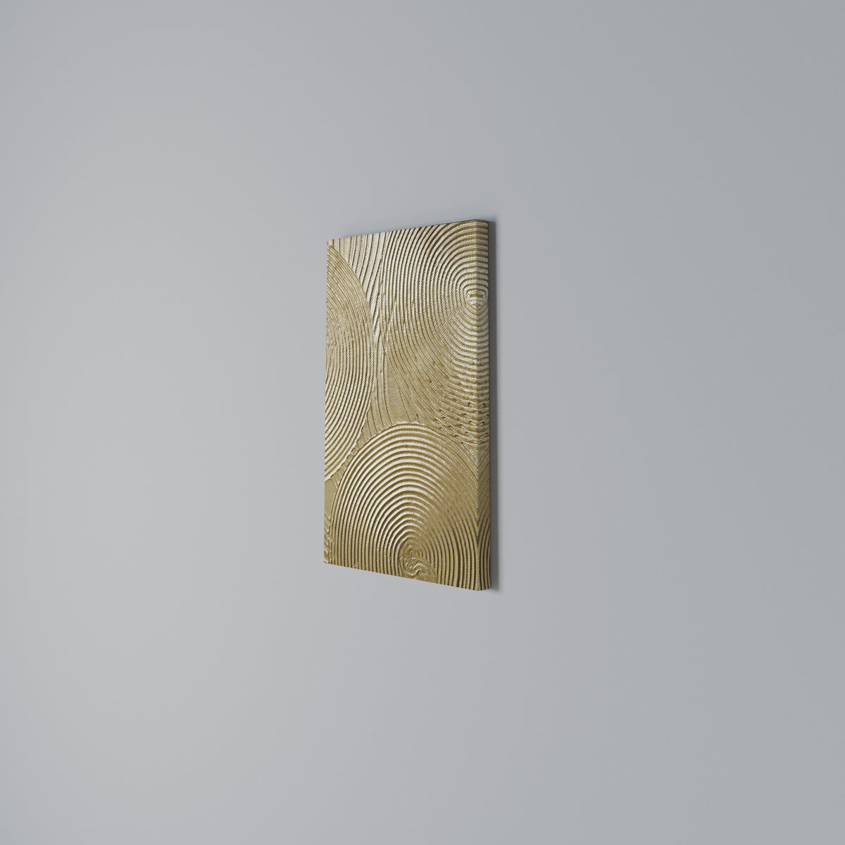GOLDEN WAVES UNFOLD Cuadro en lienzo vertical